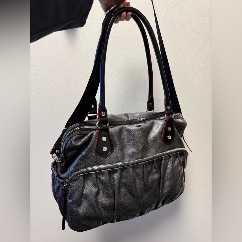 Like New MZ Wallace Mica Linen Silver Coated
Kate Diaper Bag - Picture 10 of 11